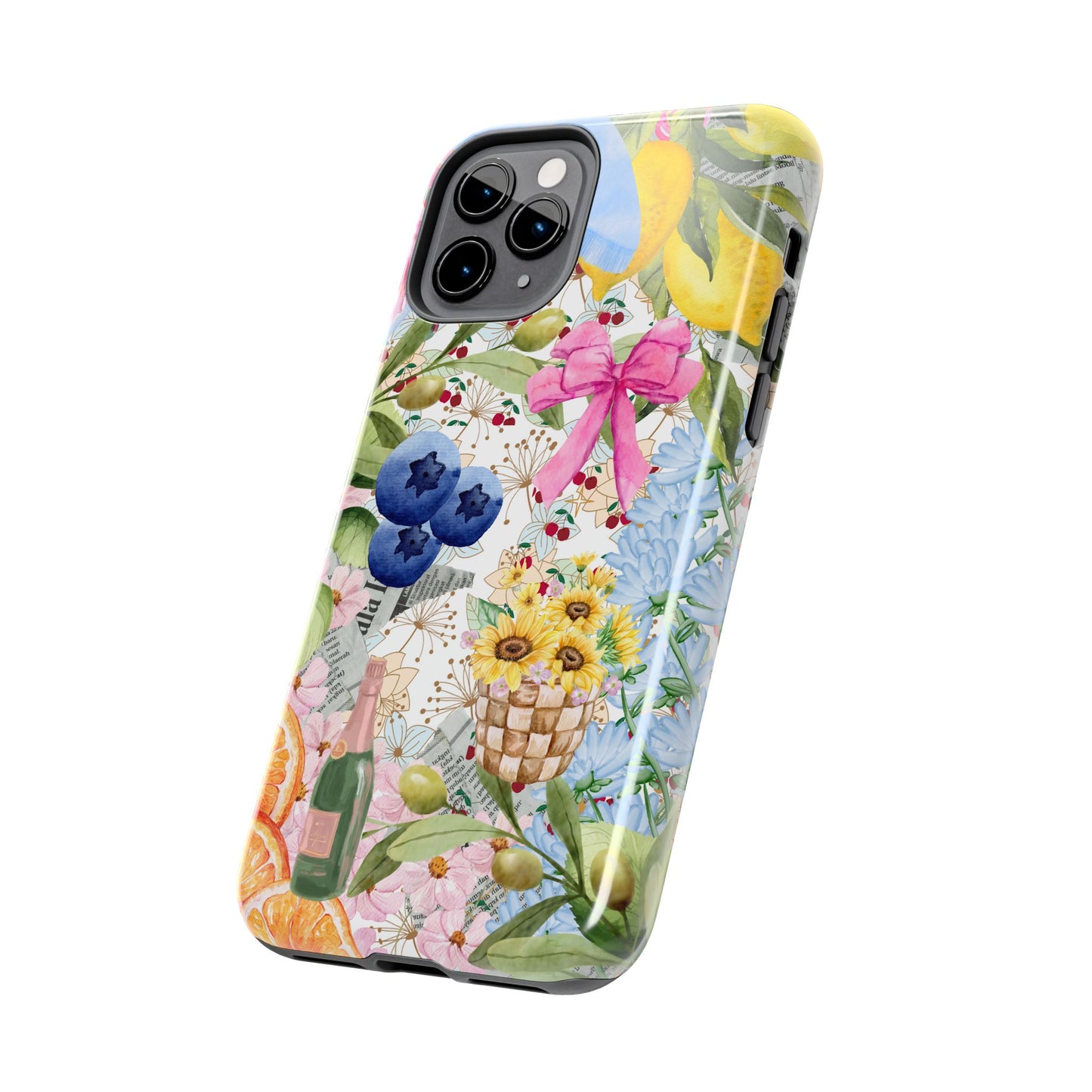 Spring Phone case, iPhone 15, iPhone 14, iPhone 13, etc. Protective Tough double layered phone case. Trendy, Cute, Aesthetic Case