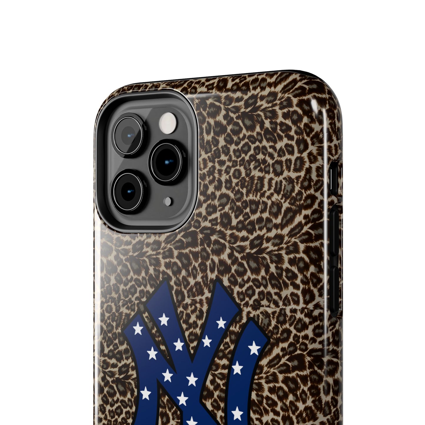 Leopard New York Phone case, iPhone 15, iPhone 14, iPhone 13, etc. Protective Tough double layered phone case. Trendy, Cute, Aesthetic Case